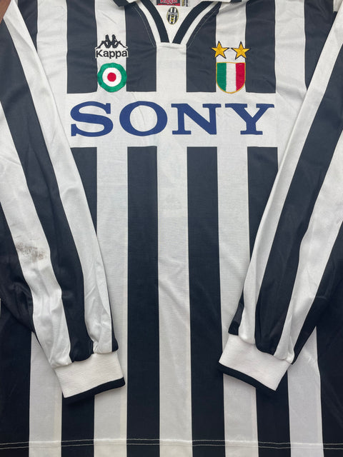 Match Shirt • Club • Juventus • 1995 • Kappa • Home • #2 • Ciro Ferrara • Match Worn • Unwashed • Signed 