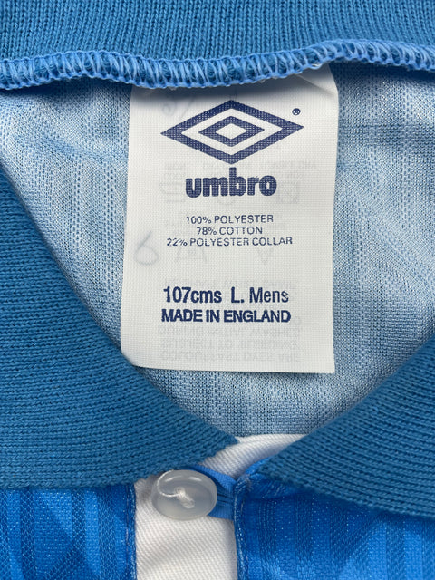 Match Shirt • Club • Napoli • 1992 • Umbro • Home • #10 • Gianfranco Zola • Match Worn 