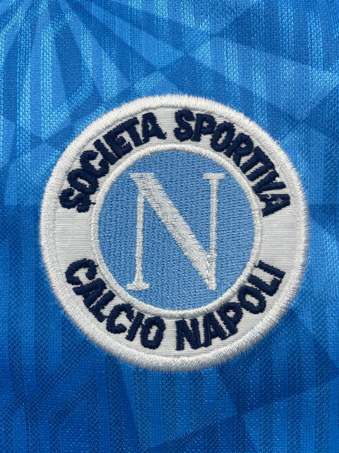 Match Shirt • Club • Napoli • 1992 • Umbro • Home • #10 • Gianfranco Zola • Match Worn 