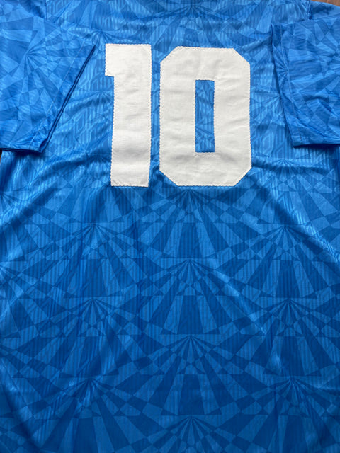 Match Shirt • Club • Napoli • 1992 • Umbro • Home • #10 • Gianfranco Zola • Match Worn 