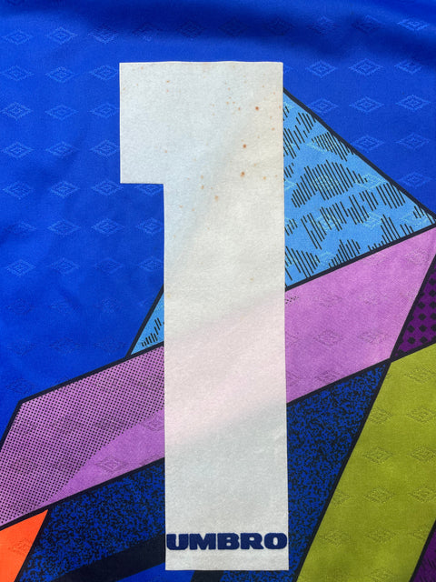 Match Shirt • Club • Lazio • 1993 • Umbro • Keeper • #1 • Luca Marchegiani • UEFA Cup 