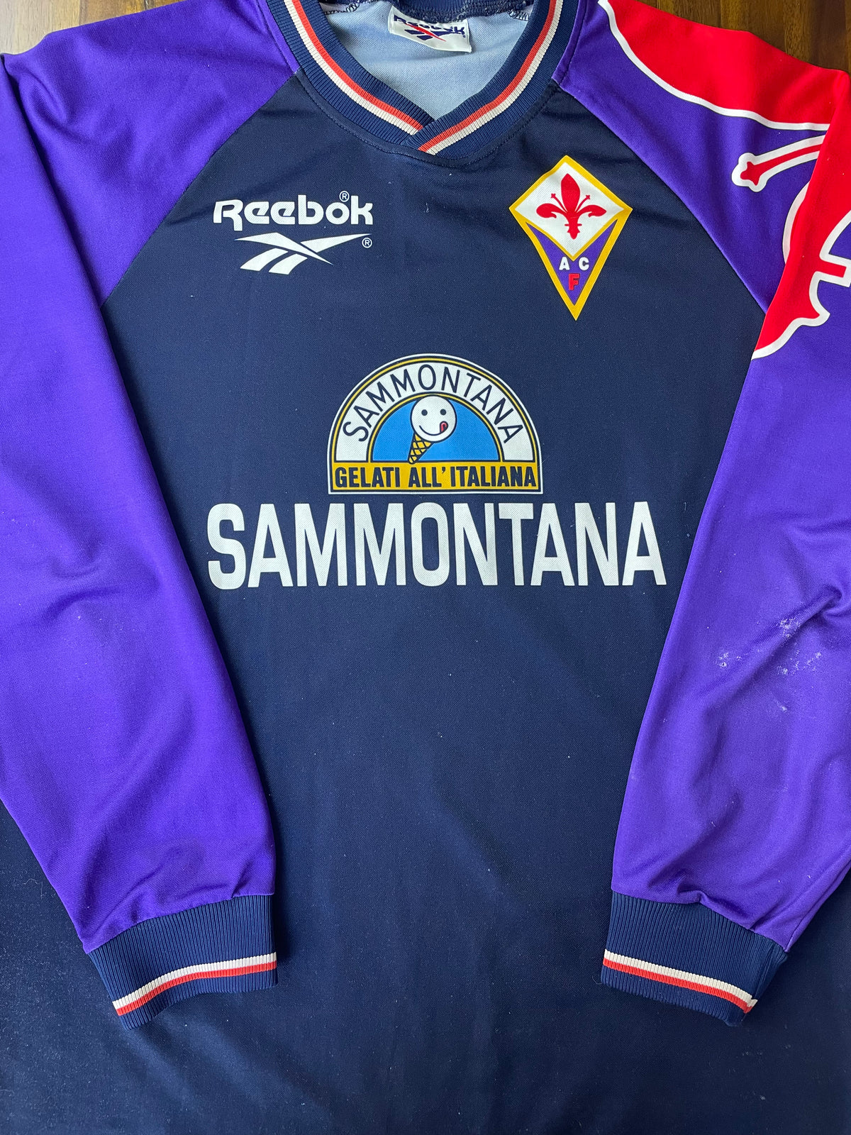 Fiorentina 1995/96 – Training Shirt – Size XL – Reebok | Calcio90