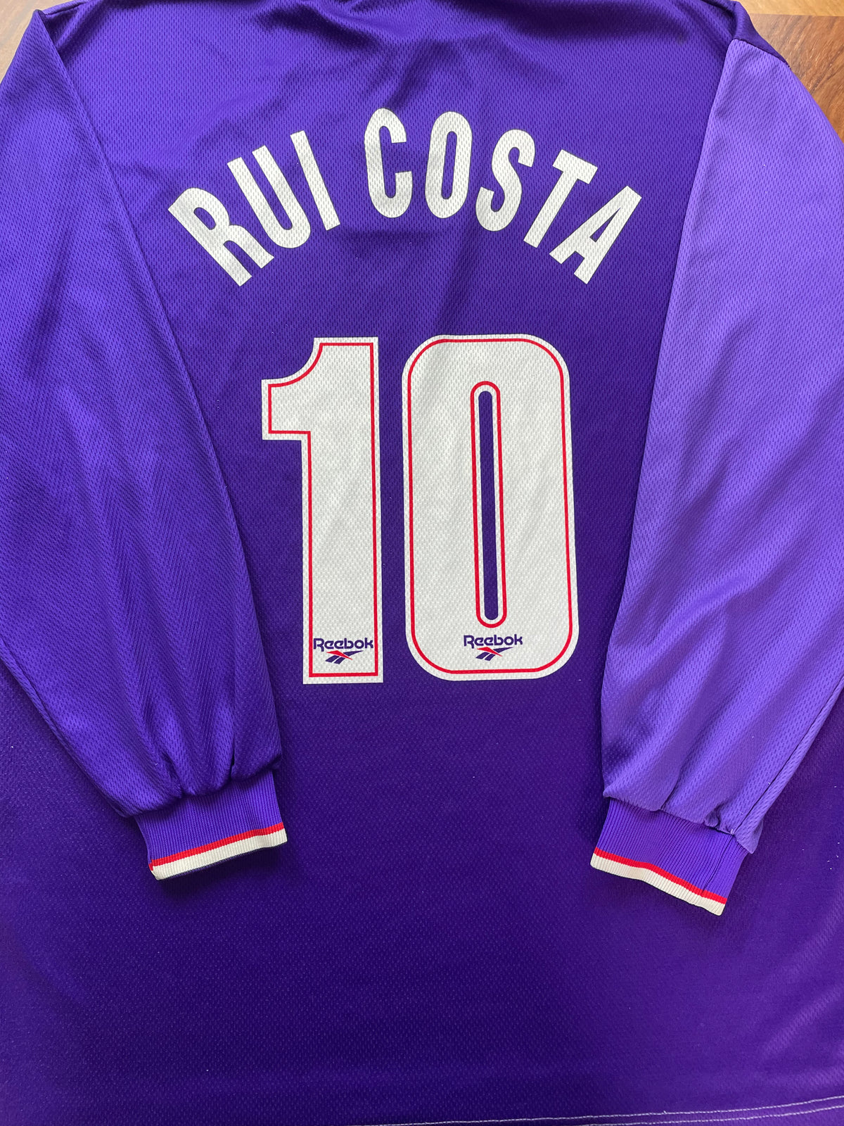 Rui Costa Fiorentina 1995/96 Home – Store Shirt – Size XL – Reebok