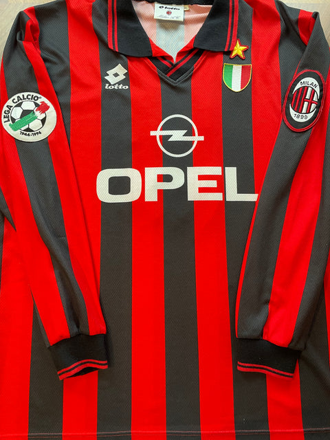 Store Shirt • AC Milan • 1996 • Lotto • Home • #3 • Paolo Maldini • Size XL 