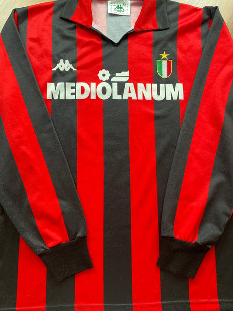 Store Shirt • AC Milan • 1988 • Kappa • Home • #10 • Ruud Gullit • Size M 