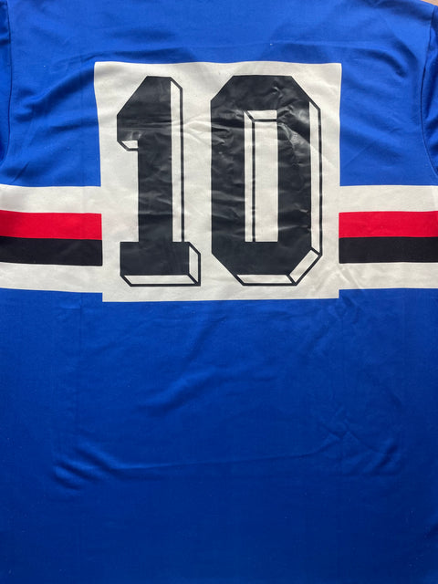 Match Shirt • Club • Sampdoria • 1988 • Kappa • Home • #10 • Roberto Mancini • Match Worn 