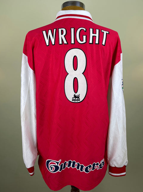 Jersey | Club | Arsenal | 1997 | Ian Wright | vs Port Vale | FA Cup | Signed