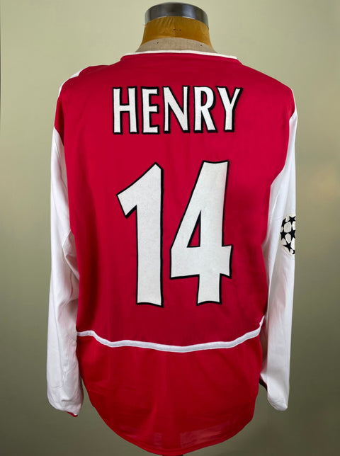 Jersey | Club | Arsenal | 2003 | Thierry Henry | vs Ajax | Champions League