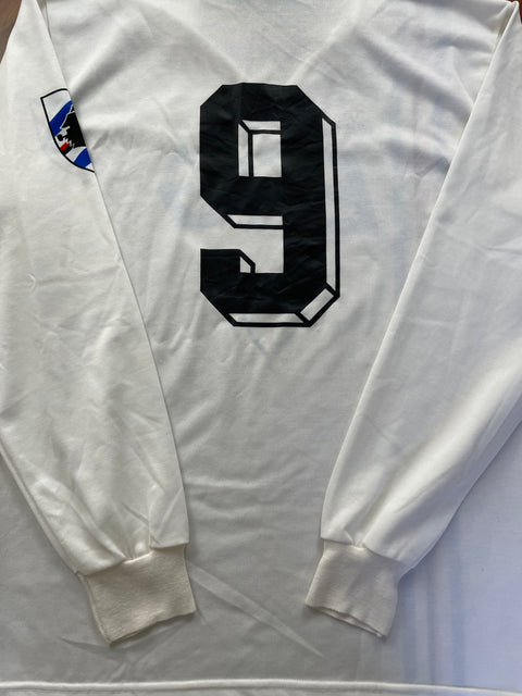 Match Shirt • Club • Sampdoria • 1989 • Kappa • Away • #9 • Gianluca Vialli • Match Worn 