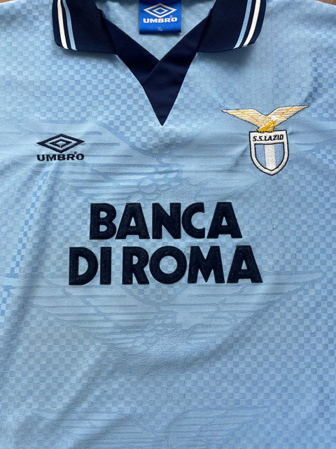 Match Shirt • Club • Lazio • 1995 • Umbro • Home • #5 • Giuseppe Favalli • Match Worn 