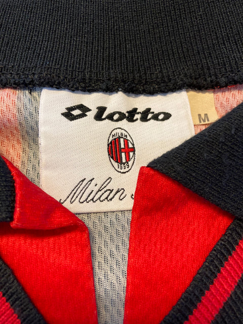 Store Shirt • AC Milan • 1996 • Lotto • Home • Roberto Baggio • Player Spec • Size M 