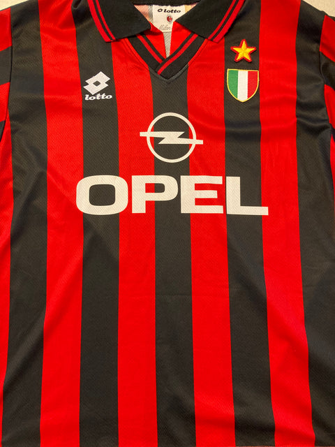 Store Shirt • AC Milan • 1996 • Lotto • Home • Roberto Baggio • Player Spec • Size M 