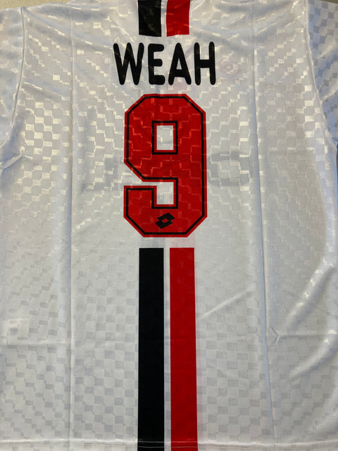 Store Shirt • AC Milan • 1996 • Lotto • Away • #9 • George Weah • Size L • Player Spec • BNWT 