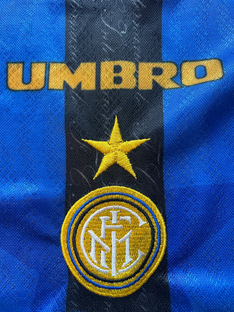 Store Shirt • Inter Milan • 1996 • Umbro Brazilian Edition • Home • #10 • Ronaldo • Size XL 