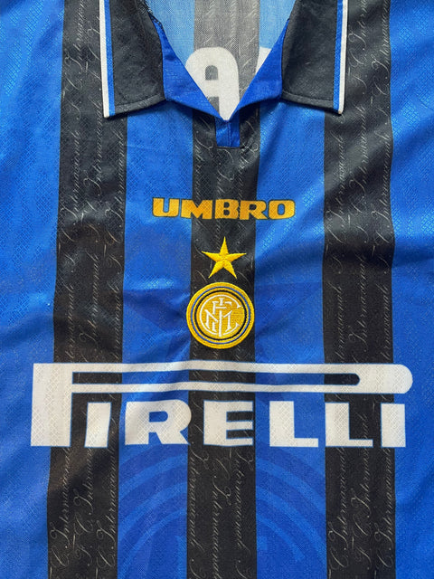Store Shirt • Inter Milan • 1996 • Umbro Brazilian Edition • Home • #10 • Ronaldo • Size XL 