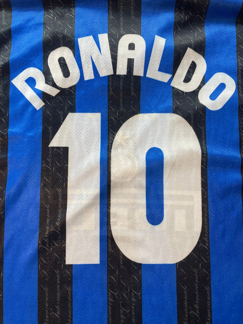 Store Shirt • Inter Milan • 1996 • Umbro Brazilian Edition • Home • #10 • Ronaldo • Size XL 