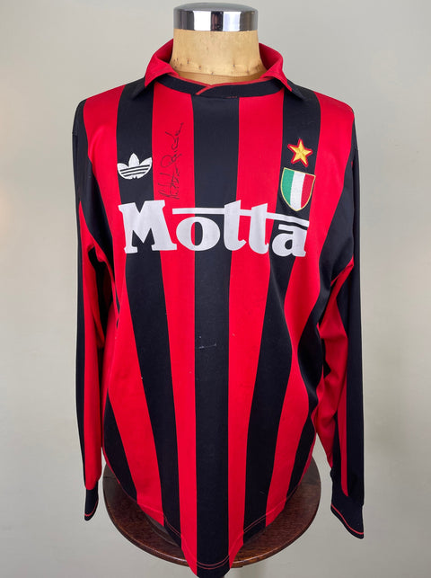 Jersey | Club | AC Milan | 1992 | Roberto Donadoni | Matchworn | Signed