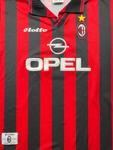 Store Shirt • AC Milan • 1997 • Lotto • Home • Alessandro Costacurta • Size XL