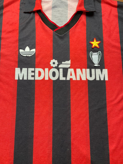 Store Shirt • AC Milan • 1990 • Adidas • Home • Size XL • Nido d'Ape • Player Issue