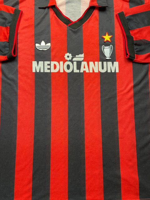 Store Shirt • AC Milan • 1990 • Adidas • Home • Size XL • Nido d'Ape • Player Issue