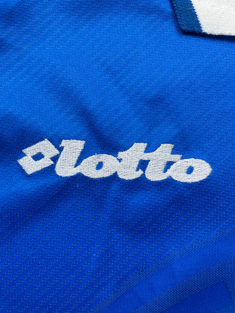 Match Shirt • Club • Napoli • 1996 • Lotto • Home • #9 • Massimiliano Esposito • Match Worn