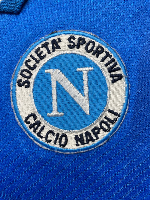 Match Shirt • Club • Napoli • 1996 • Lotto • Home • #9 • Massimiliano Esposito • Match Worn