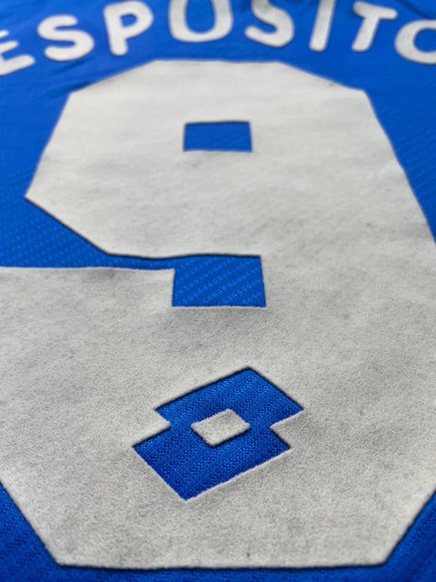 Match Shirt • Club • Napoli • 1996 • Lotto • Home • #9 • Massimiliano Esposito • Match Worn