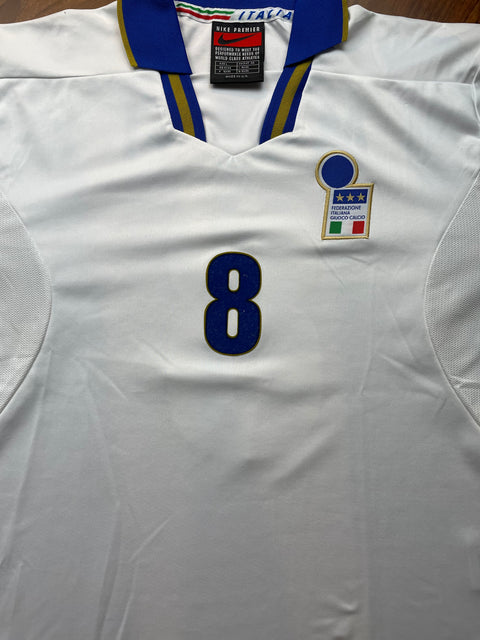 Match Shirt • National • Italia • 1996 • Nike • Home • #8 • Roberto Mussi • Match Prepared