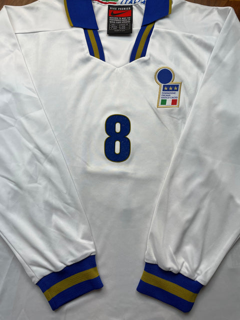 Match Shirt • National • Italia • 1996 • Nike • Home • #8 • Roberto Mussi • Match Prepared