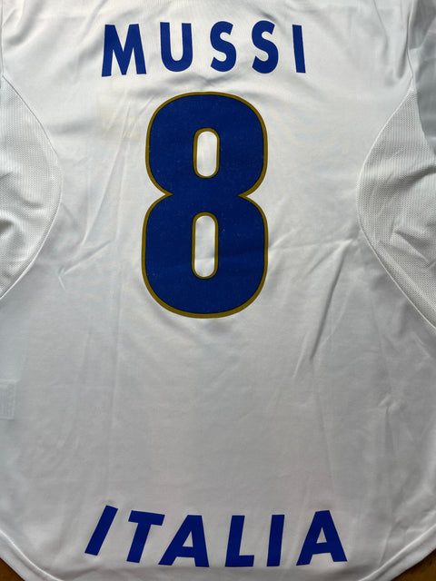 Match Shirt • National • Italia • 1996 • Nike • Home • #8 • Roberto Mussi • Match Prepared