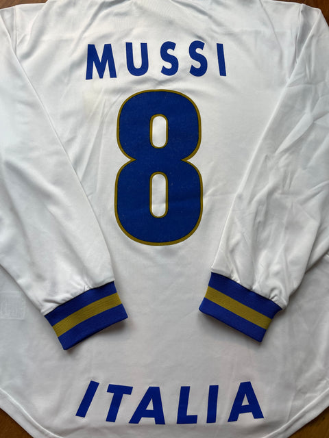 Match Shirt • National • Italia • 1996 • Nike • Home • #8 • Roberto Mussi • Match Prepared