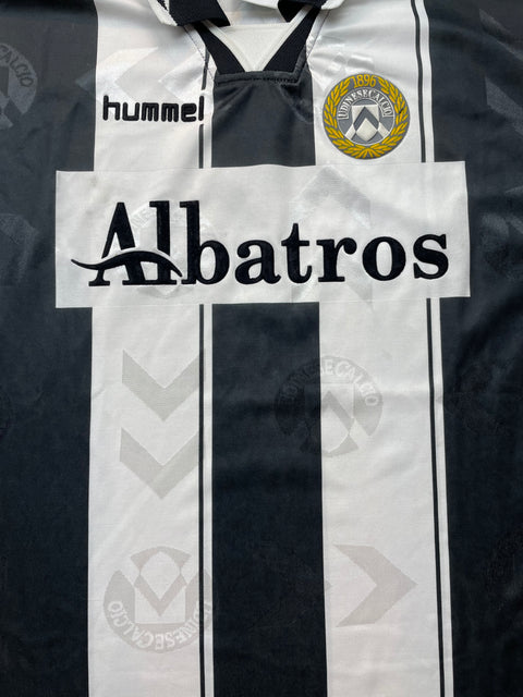 Match Shirt • Club • Udinese • 1995 • Hummel • Home • #7 • Raffaele Ametrano • Match Worn