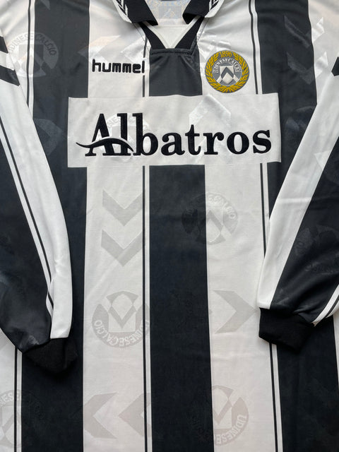 Match Shirt • Club • Udinese • 1995 • Hummel • Home • #7 • Raffaele Ametrano • Match Worn