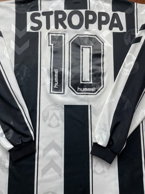 Match Shirt • Club • Udinese • 1995 • Hummel • Home • #10 • Giovanni Stroppa • Match Worn