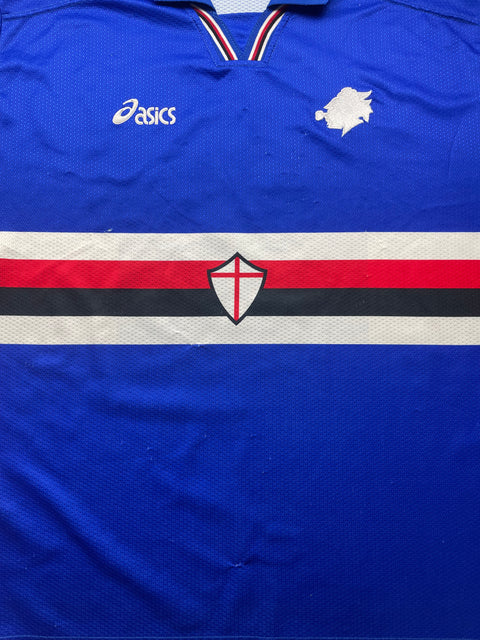 Match Shirt • Club • Sampdoria • 1997 • Asics • Home • #5 • Moreno Mannini • Match Worn