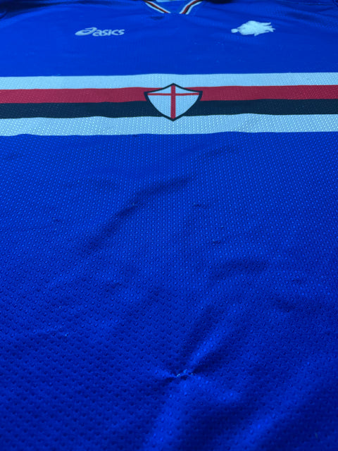 Match Shirt • Club • Sampdoria • 1997 • Asics • Home • #5 • Moreno Mannini • Match Worn