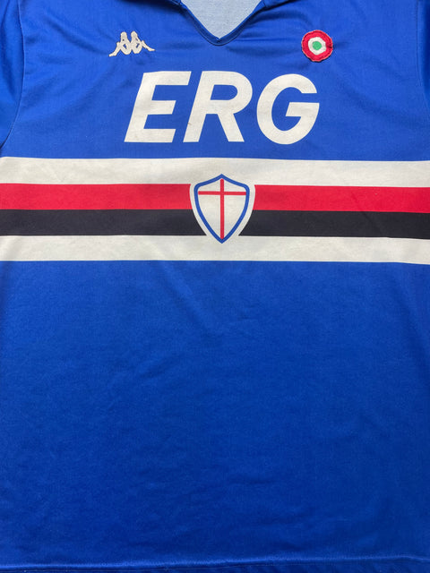 Store Shirt • Sampdoria • 1988 • Kappa • #9 • Gianluca Vialli • Size L