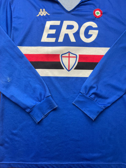 Store Shirt • Sampdoria • 1988 • Kappa • #9 • Gianluca Vialli • Size L