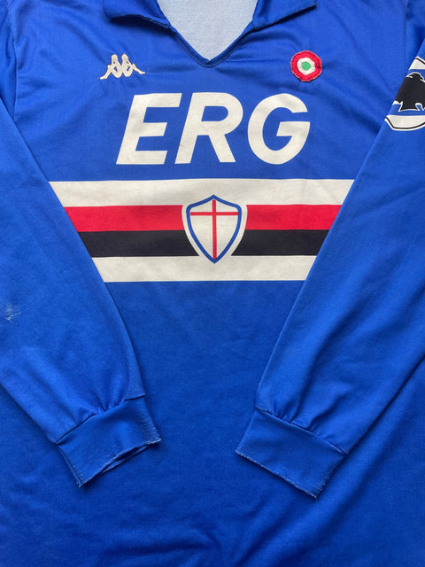 Store Shirt • Sampdoria • 1988 • Kappa • #9 • Gianluca Vialli • Size L