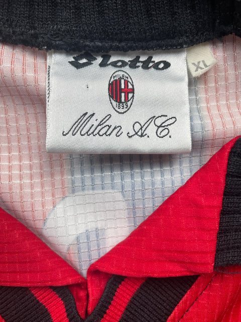 Store Shirt • AC Milan • 1997 • Lotto • Home • Paolo Maldini • Size XL