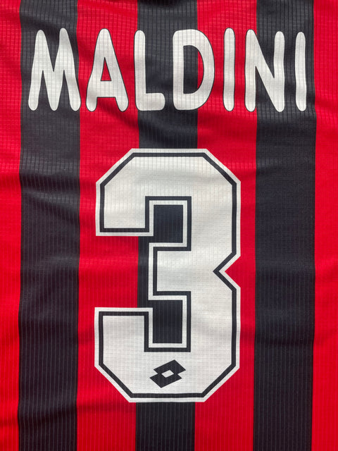 Store Shirt • AC Milan • 1997 • Lotto • Home • Paolo Maldini • Size XL