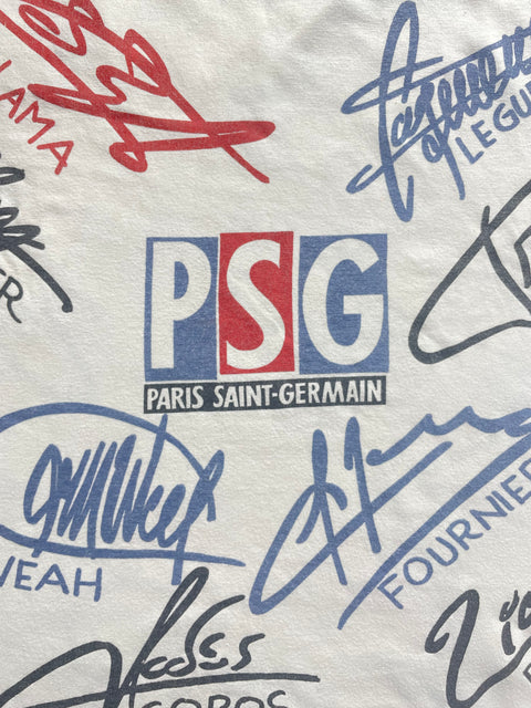 T-Shirt • 1994 • Ligue Un • PSG • Official Team Signature T-Shirt - Size XL