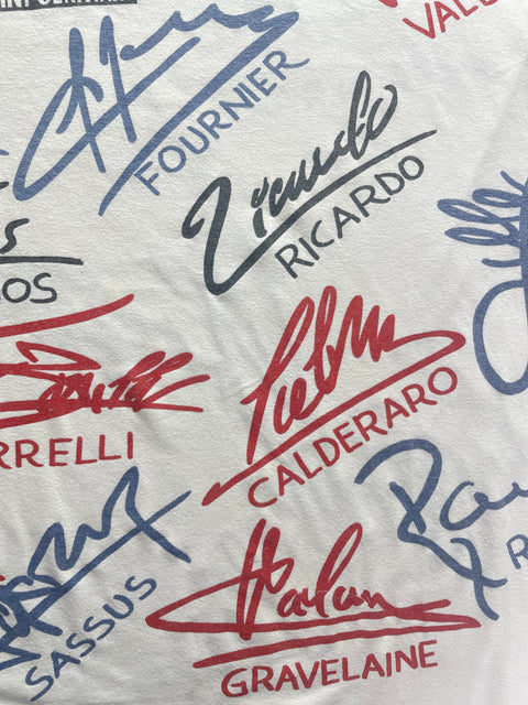 T-Shirt • 1994 • Ligue Un • PSG • Official Team Signature T-Shirt - Size XL