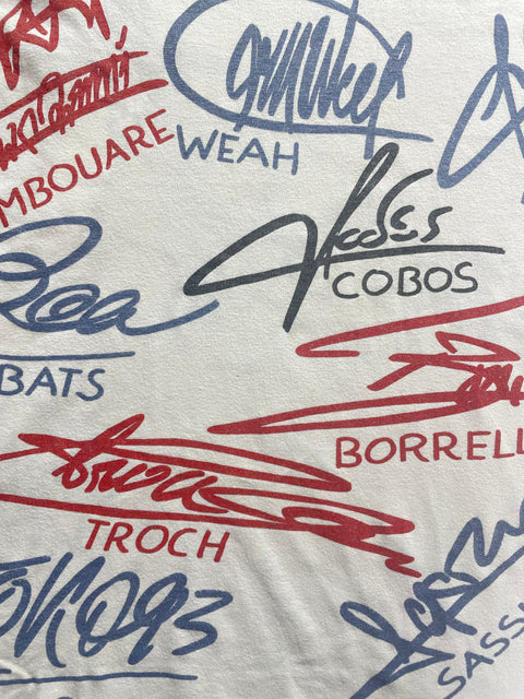T-Shirt • 1994 • Ligue Un • PSG • Official Team Signature T-Shirt - Size XL