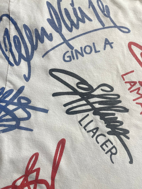 T-Shirt • 1994 • Ligue Un • PSG • Official Team Signature T-Shirt - Size XL