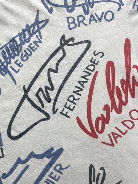 T-Shirt • 1994 • Ligue Un • PSG • Official Team Signature T-Shirt - Size XL