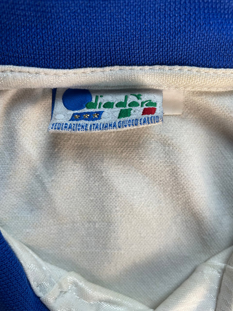 Match Shirt • National • Italia • 1993 • Diadora • Away • #2 • Antonio Benarrivo • vs Estonia • World Cup 94 Qualifier