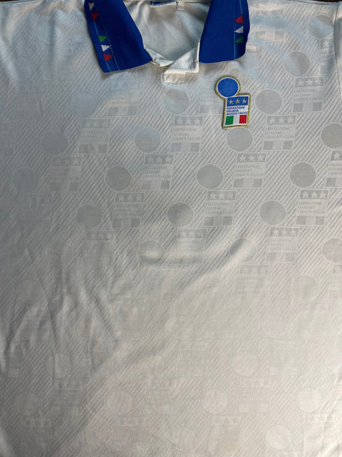 Match Shirt • National • Italia • 1993 • Diadora • Away • #2 • Antonio Benarrivo • vs Estonia • World Cup 94 Qualifier
