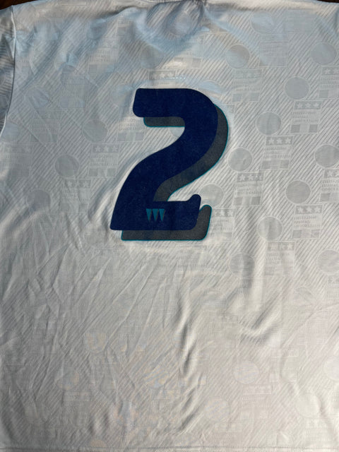 Match Shirt • National • Italia • 1993 • Diadora • Away • #2 • Antonio Benarrivo • vs Estonia • World Cup 94 Qualifier