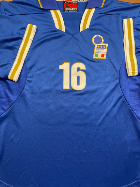 Match Shirt • National • Italia • 1996 • Nike • Home • #16 • Roberto Di Matteo • Match Prepared 